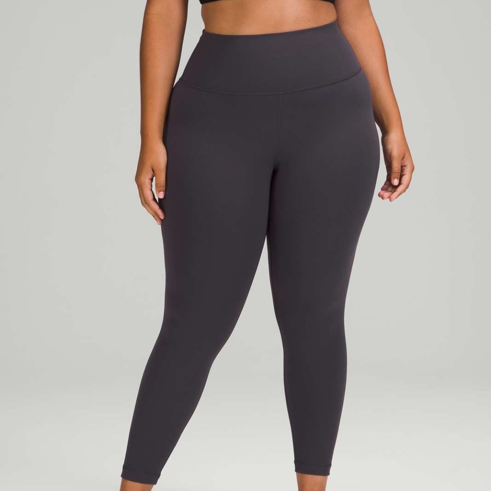 Lululemon Wunder Train High-Rise Tight 25" - Black Granite - Size 18